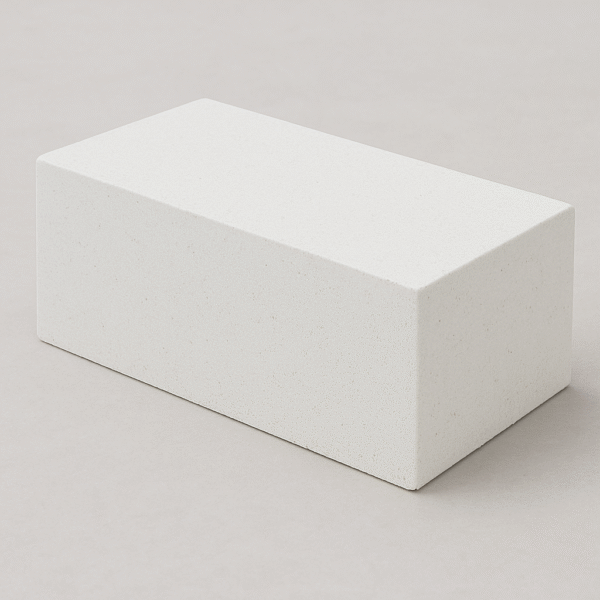 Premium Smooth-Finish White Limestone Blocks - 12" x 8" x 4"